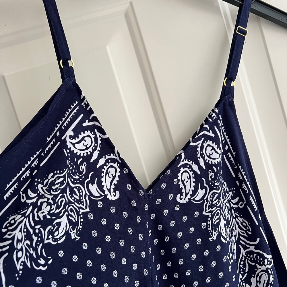 Tommy Bahama Navy and White Paisley Dress - Picture 8 of 13